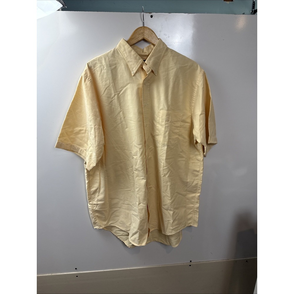 VINTAGE Lands End NOS Mens Button Down SZ.18 Tall Oxford Shirt Costa Rica